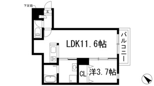 パロス池田住吉の物件間取画像